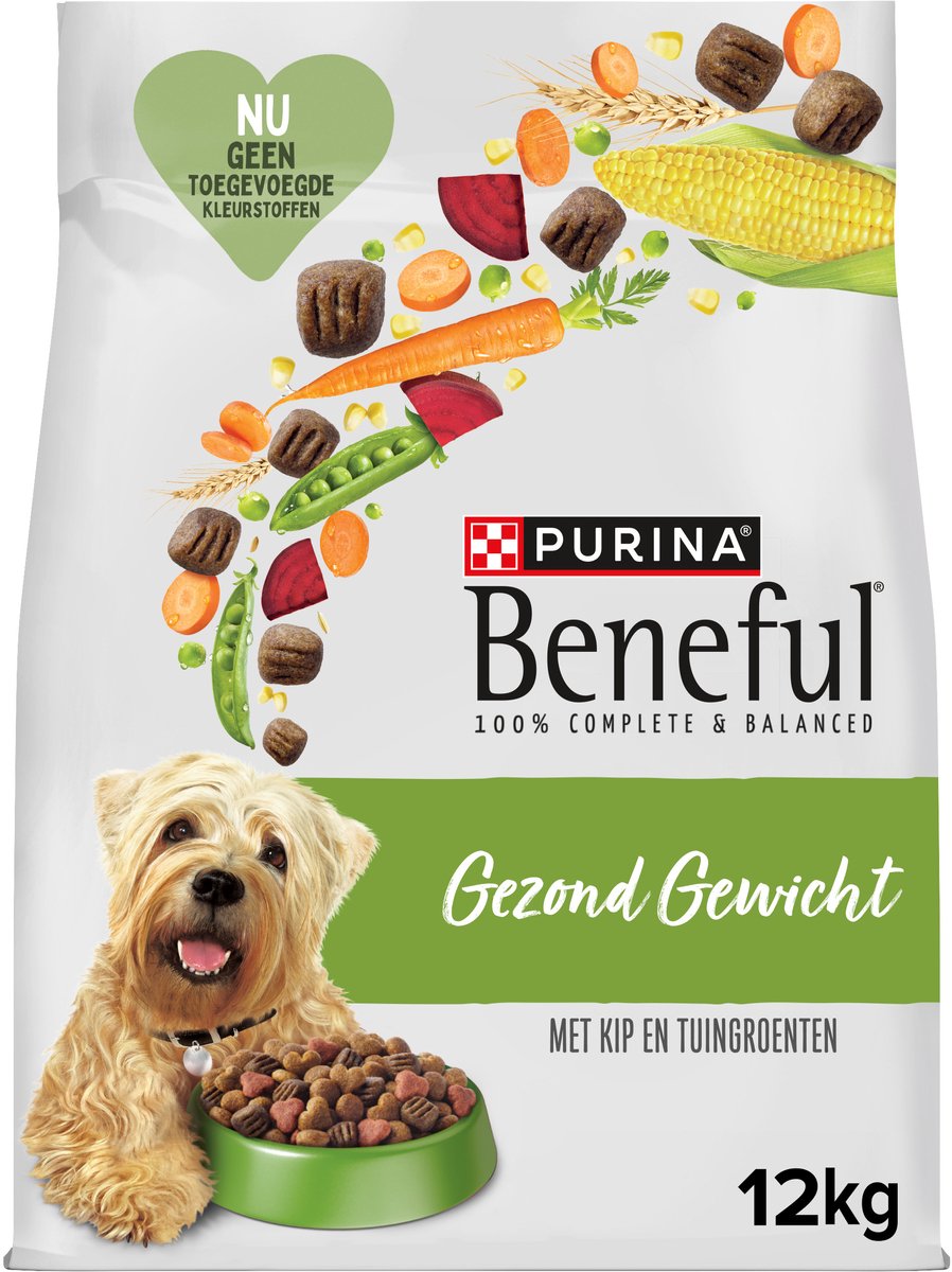 Beneful Healthy Weight - nourriture sèche pour chiens - poulet légumes du jardin - 12 kg