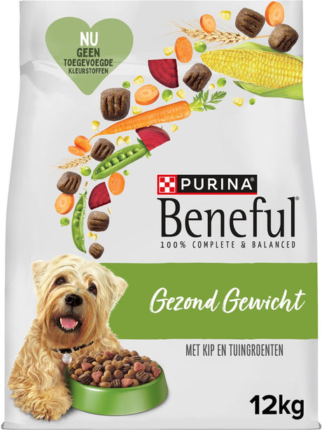 Beneful Healthy Weight - nourriture sèche pour chiens - poulet légumes du jardin - 12 kg