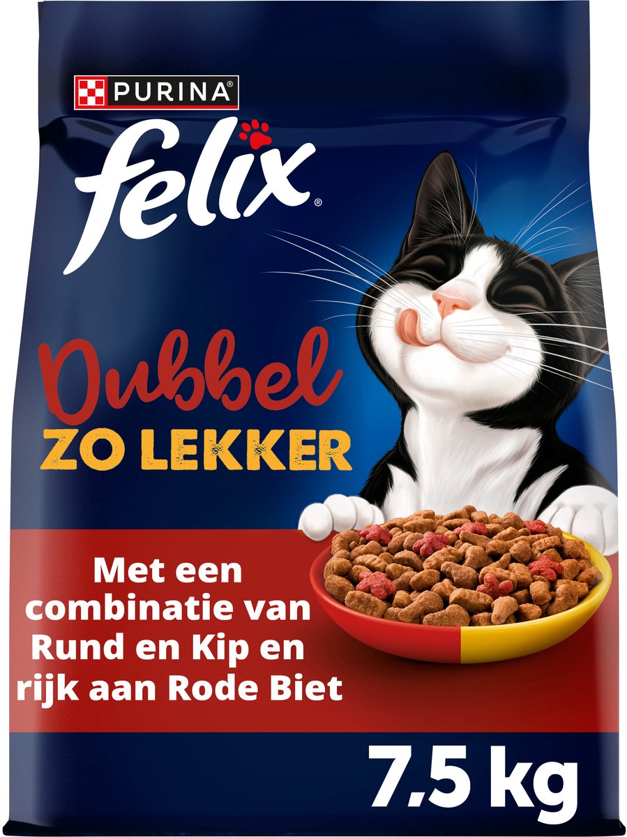 Felix deux fois plus savoureux - poulet au bœuf - 7,5kg