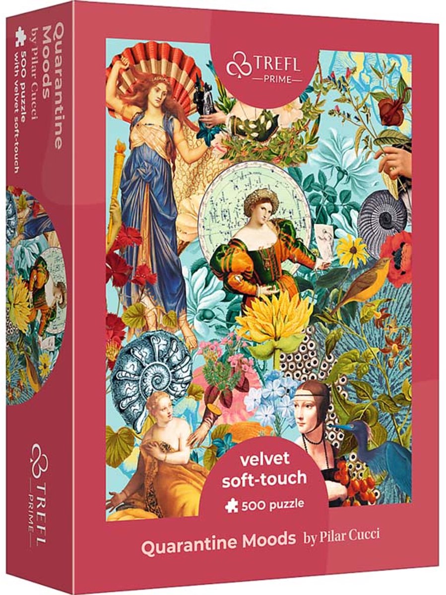 Puzzle Trefl 500 pièces - ambiances quarantaine fsc carton coloré.