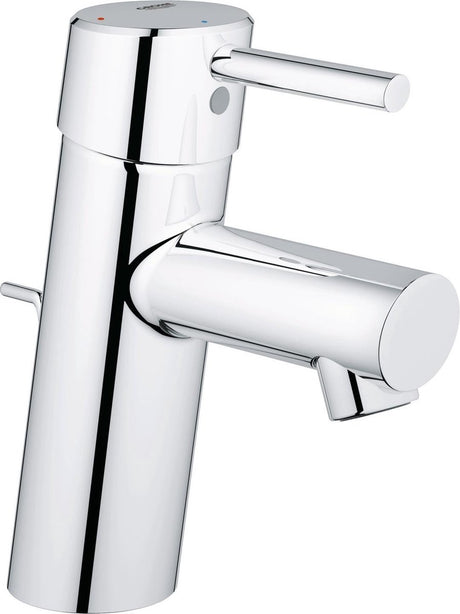 Robinet pour lavabo Grohe Concetto - bec bas - avec garniture de vidage - chrome - économie d'eau