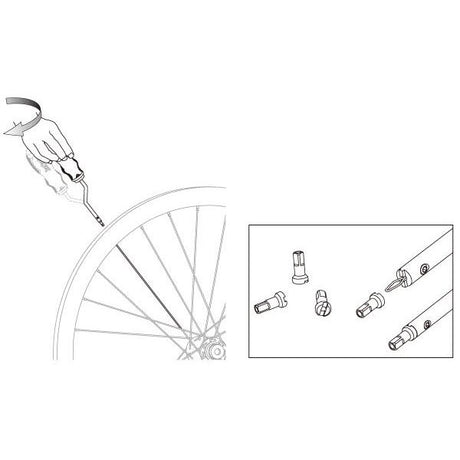 Dimping Spoke Nipple Tenandeer Icetoolz 12S5 pour les jantes hautes
