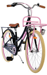 Vélo pour enfants Volare Excellent - Filles - 24 pouces - Noir - 3 vitesses