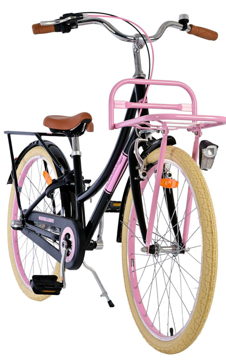 Vélo pour enfants Volare Excellent - Filles - 24 pouces - Noir - 3 vitesses