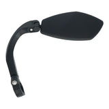Rétroviseur Edge pour vélo électrique gauche 360 degrés réglable 21-26 mm - noir