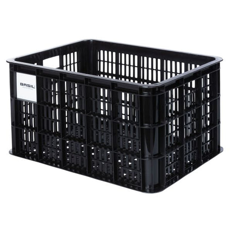 Caisse à vélo recyclée Basil m 29,5 litres mik 33 x 44 x 27 cm - noir
