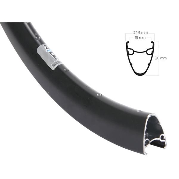 Ryde jante hollandaise 19 - 28 622 x 19c aluminium disque 36 trous - noir
