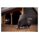DS couvre la couverture de moto alfa large - avec fenêtre de plaque d'immatriculation