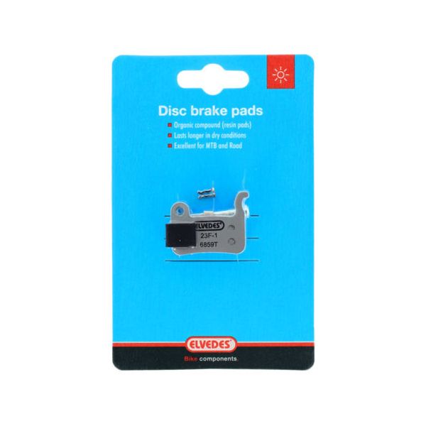 Jeu de plaquettes de frein à disque Elvedes - shimano - composé organique (résine) - 1 paire