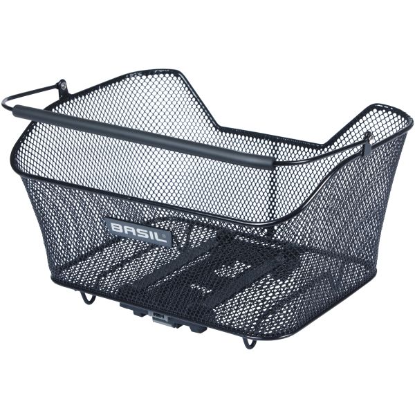 Panier à vélo Basil base m avec fixation cible 14 litres 25 x 33 x 17 cm - noir