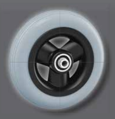 Roue de déambulateur Rlk 200x50 complète gris 23200500