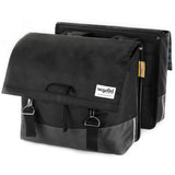 Sac à vélo double à l'épreuve urbaine 55L Green noir - RPET recyclé