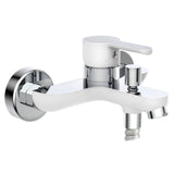 Eisl mitigeur de salle de bain diziani blanc et chrome