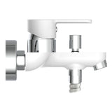 Eisl mitigeur de salle de bain diziani blanc et chrome