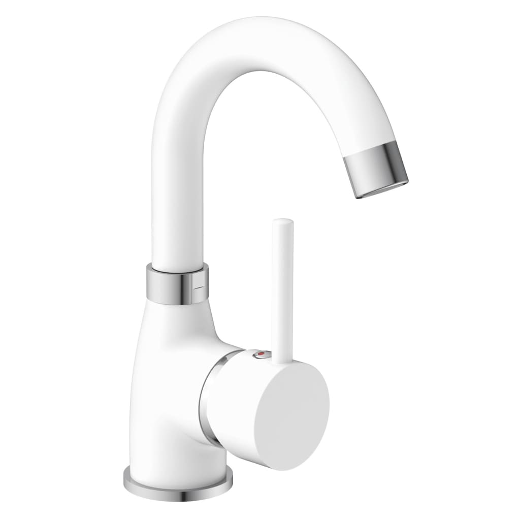 Eisl mitigeur de lavabo futura blanc et chrome