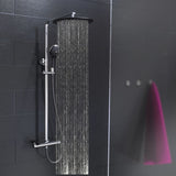 Ensemble de douche de tête Eisl avec mitigeur thermostatique grande vita chrome noir