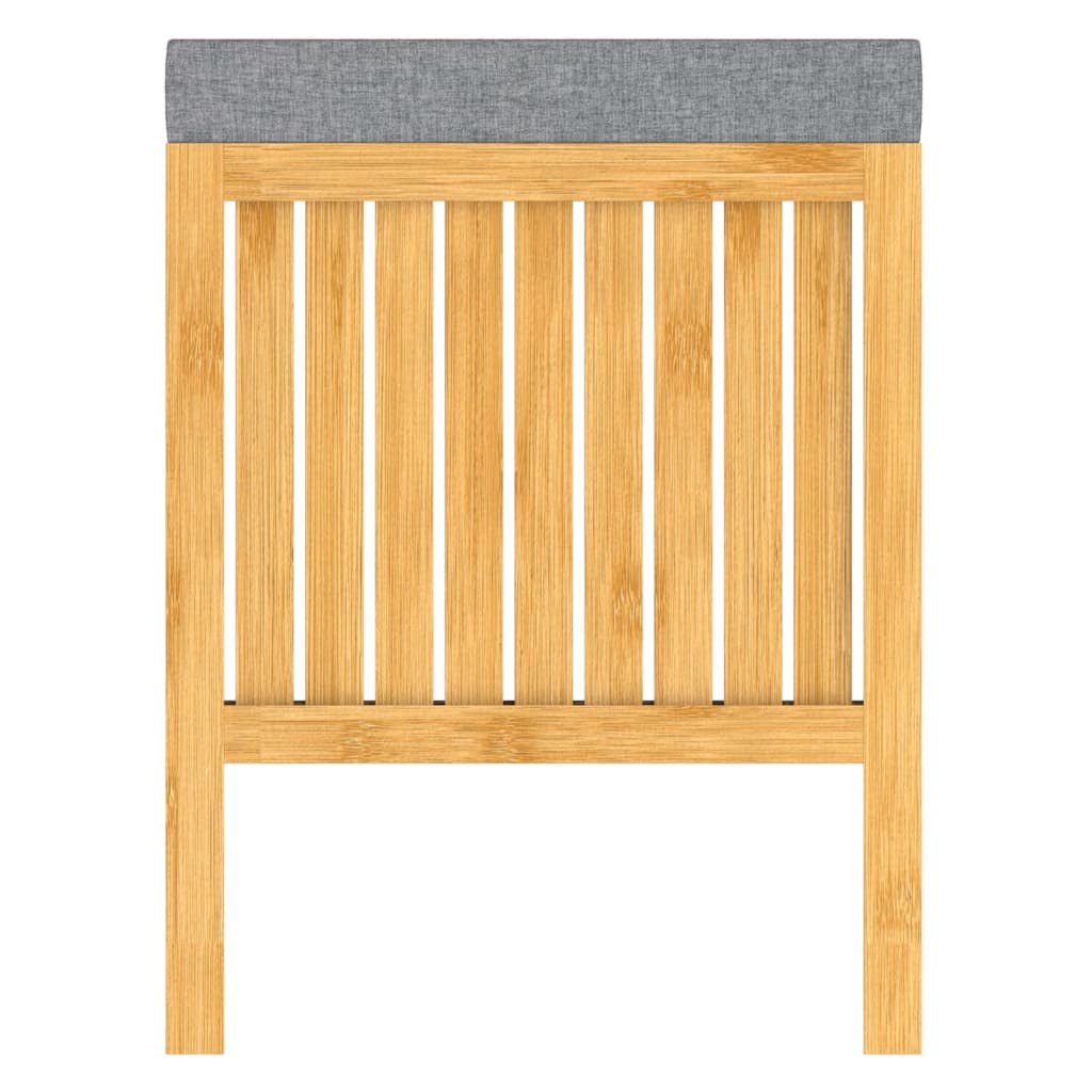 Panier à linge 2-en-1 EISL avec coussin de siège 39x39x52,5 cm de bambou