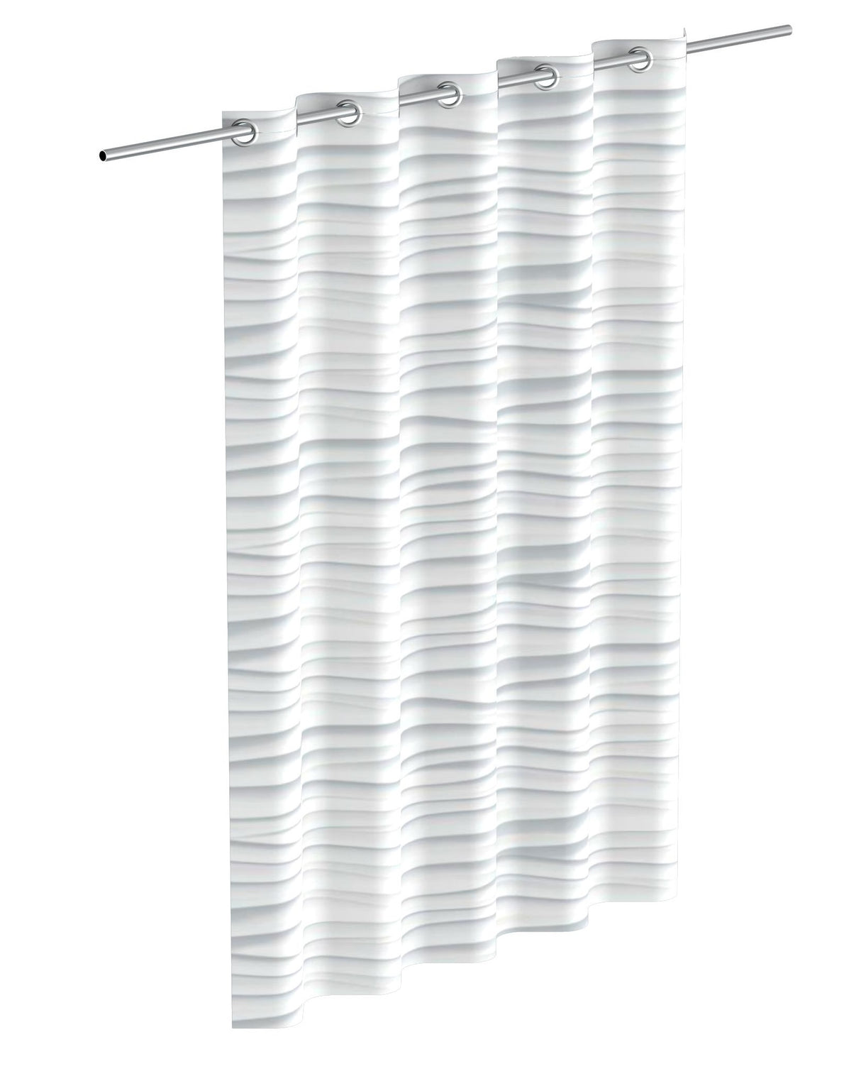 Rideau de douche eisl avec golf 200x180x0,2 cm blanc