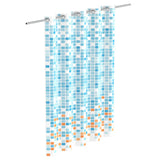 Rideau de douche eisl avec mosaïque 200x180x0,2 cm bleu et orange