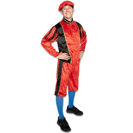 Haza Pete costume adultes rouge noir taille m