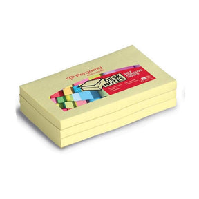 Notes rapides Q-connect, pi 76 x 127 mm, 100 feuilles, paquet de 12, jaune