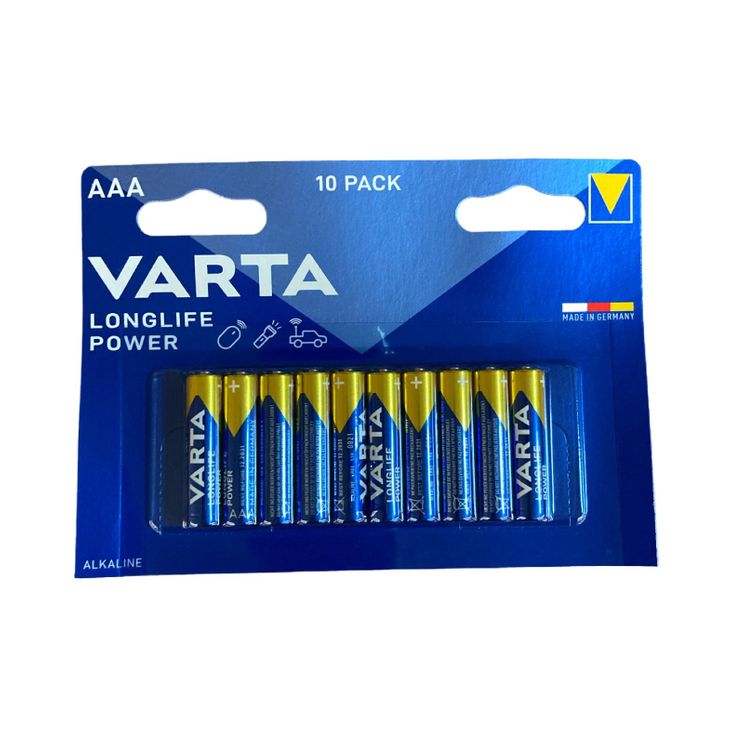 Varta Battery Longlife Alkaline AAA -batterier (P10)