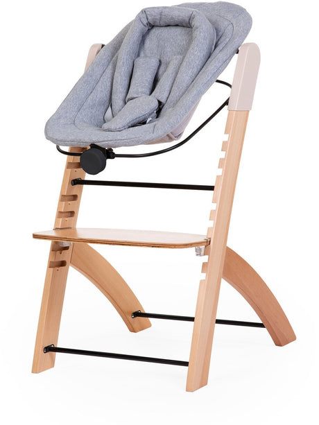 Childhome - nouveau-né evosit - chaise haute - jersey noir - réglable - nouveau-nés jusqu'à 6 mois