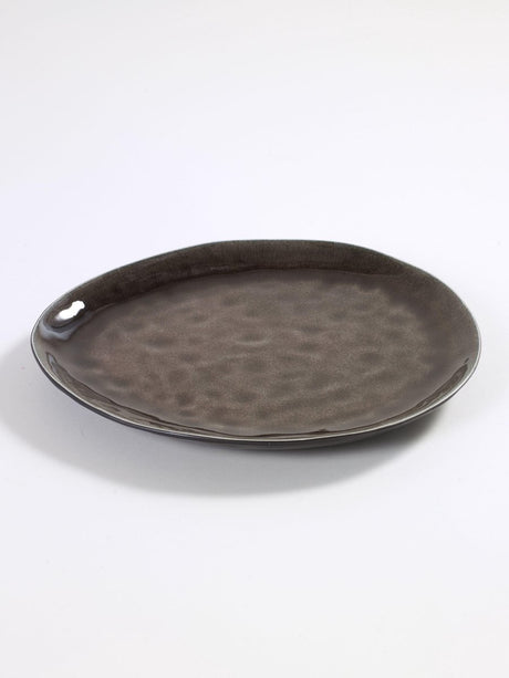 Serax - pascale naessens pure - assiette ovale l - marron - 2 pièces