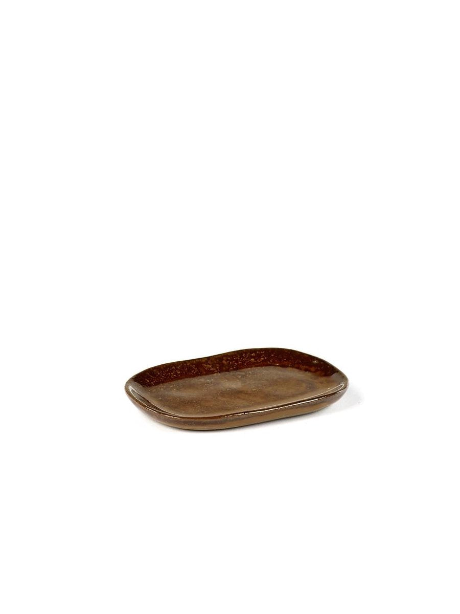 Serax - table merci la nouvelle - assiette s - marron ocre - 8 pièces