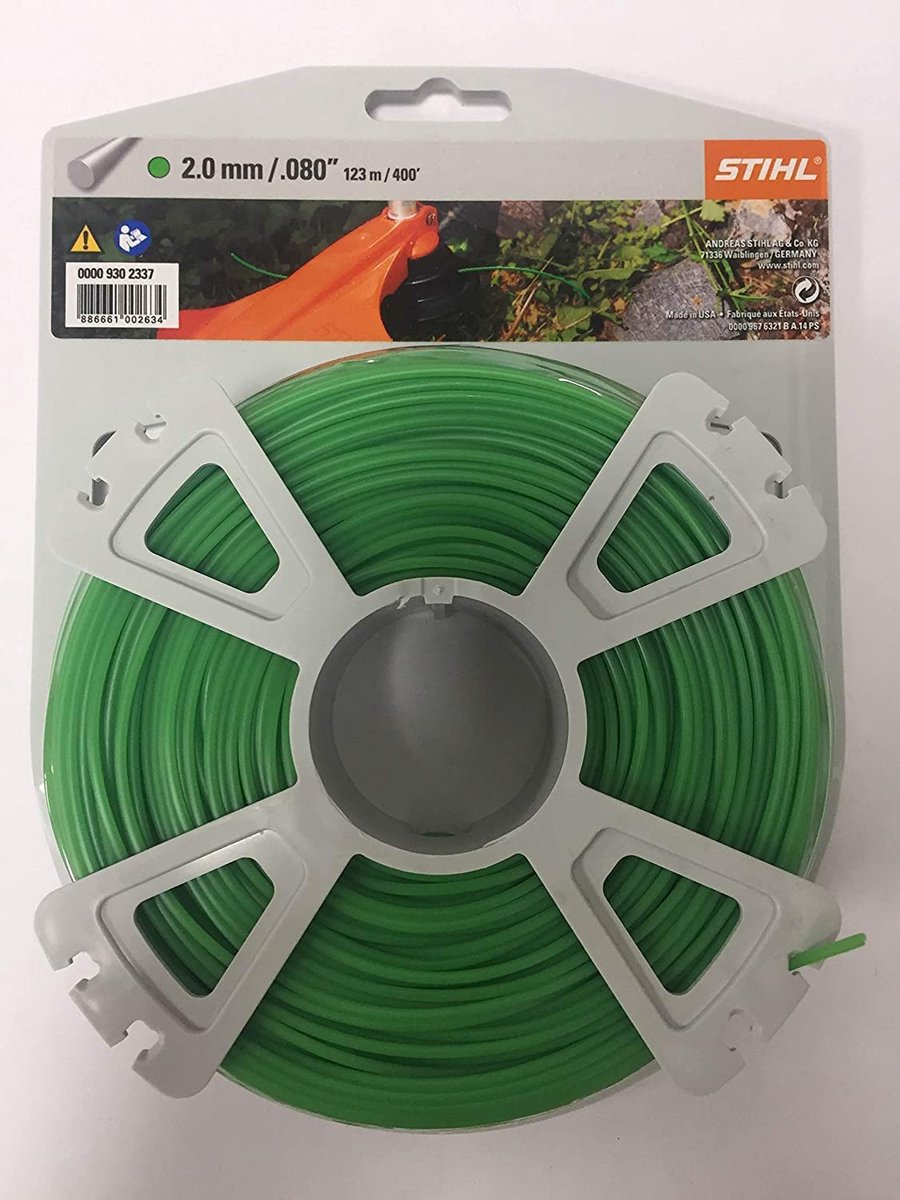 Stihl - fil de coupe - rond - vert - ø 2,0 mm x 119,0 m - 00009302337