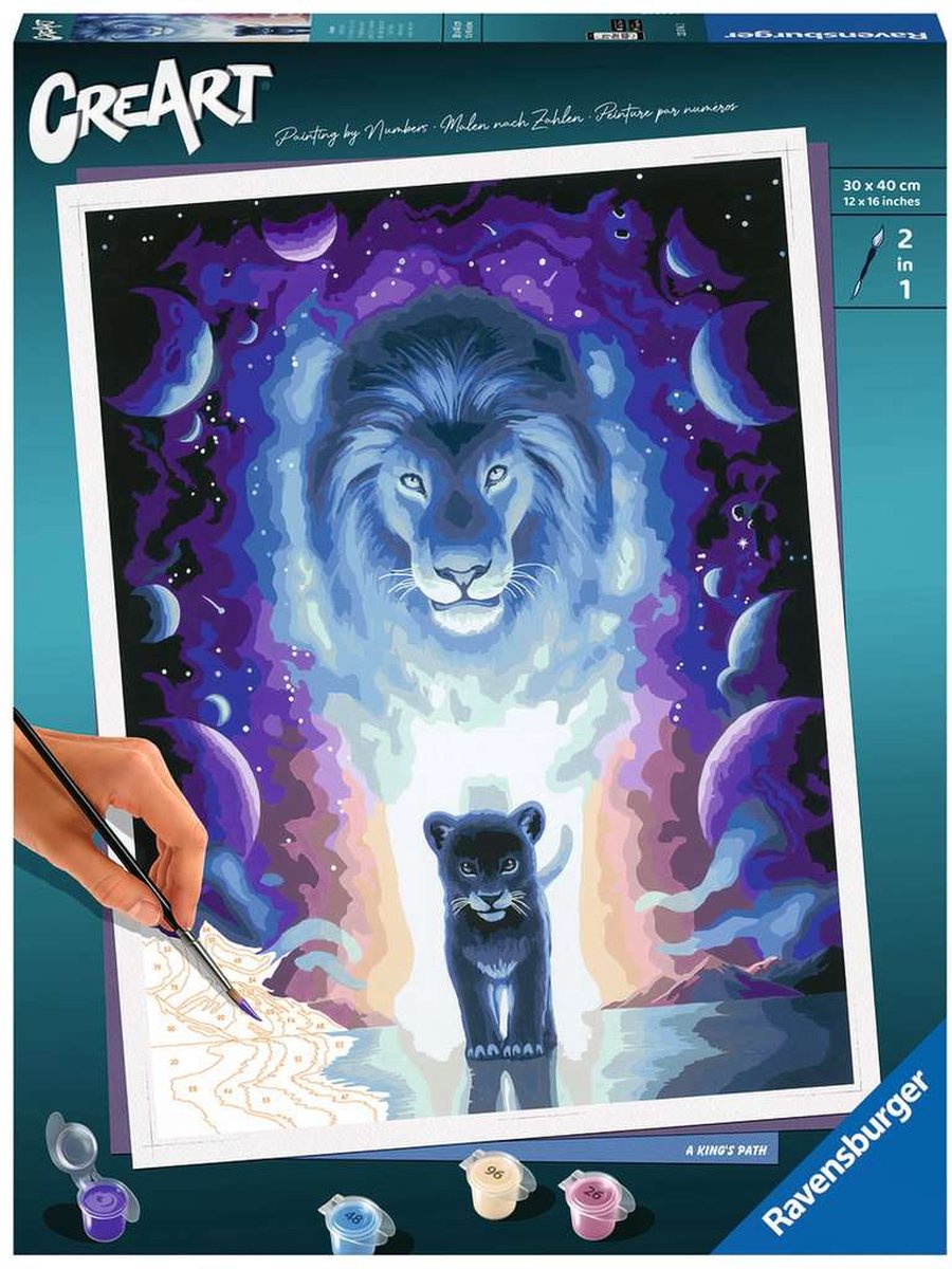 Ravensburger Creart peinture au numéro - Lion Jojoesart
