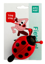 Velo Bell Pexkids Ladybugs mat oppene Flilleken - rout schwaarz