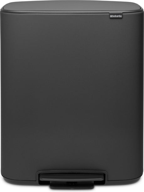 Poubelle Brabantia bo - 60 litres - 1 compartiment - gris minéral infini