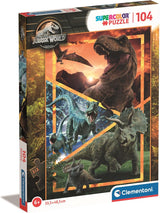 Clementoni Jigsaw Puzzle Super Color Jurassic World, 104st.