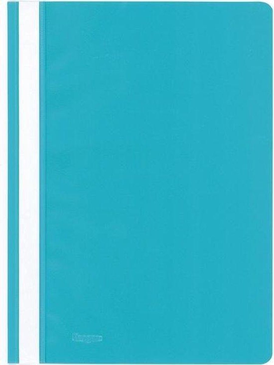 Kangaro snelhechtermap - a4 - pp - turquoise - krimp á 25 stuks - k-22049