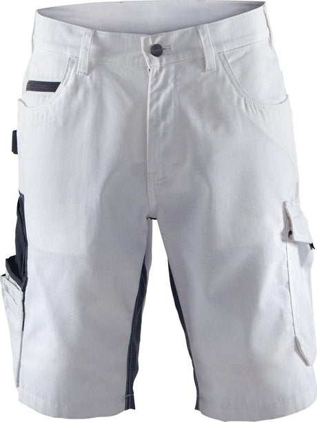 Blåkläder blaklader 1094 short de peintre avec stretch blanc gris foncé c54