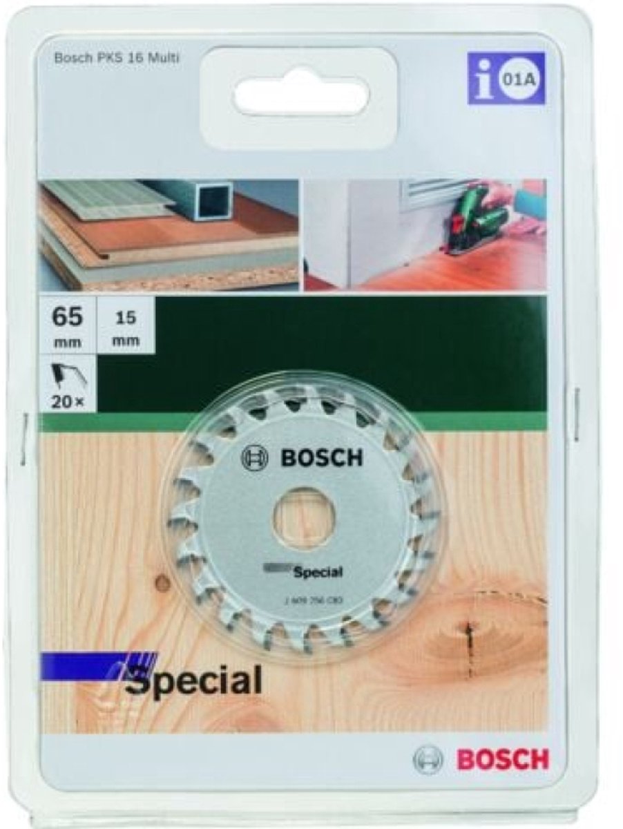 Lame de scie circulaire Bosch "spéciale" 65x15mm - 20 dents pour pks 16 multi