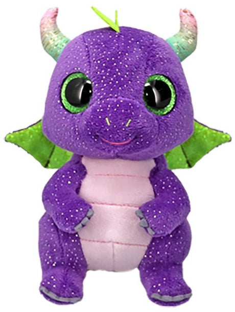 Ty beanie boo daphné dinosaure violet, 15cm