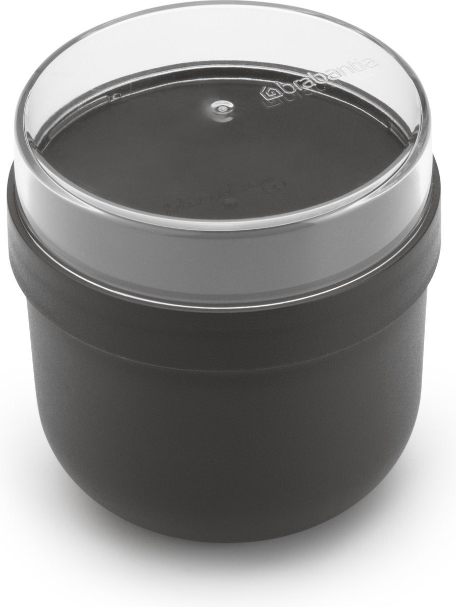 Pot de yaourt Brabantia à prendre 0,5l gris foncé | 2 pièces