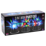 C'est la fête ! ensemble de 3 mini disco à l'heure de la fête