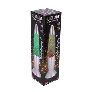 C'est la fête ! lampe à paillettes party time led changement de couleur 35 cm | 2 pièces