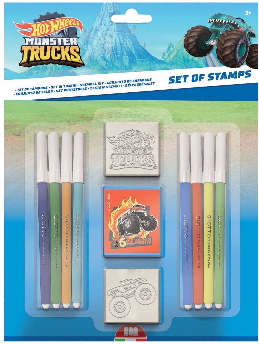 Ensemble de tampons Hot Wheels multiprint, 11dlg.