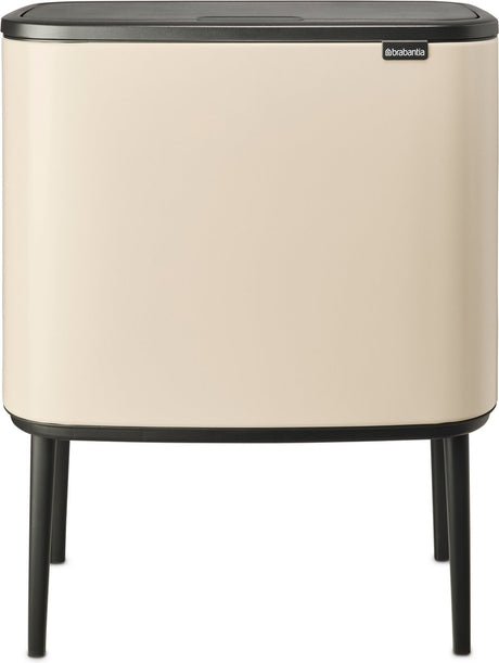 Poubelle Brabantia bo touch bin - 36 litres - 1 compartiment - beige doux