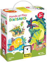 Panda banane - dinosaures jouant les mains - 71e.