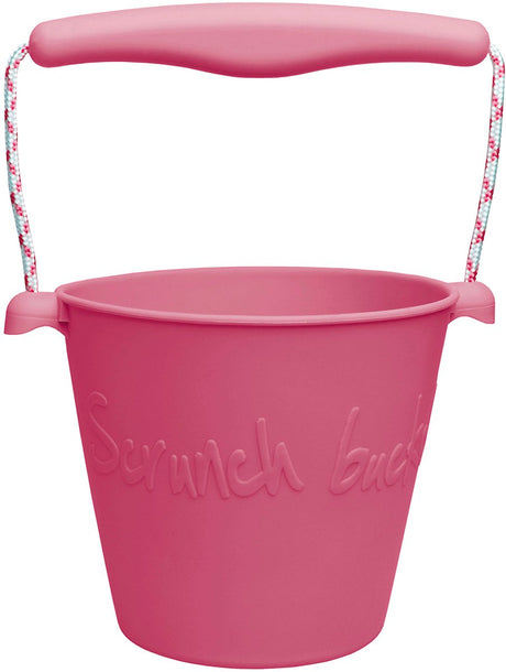 Seau à jouets Scrunch - rouge - pliable - recyclable