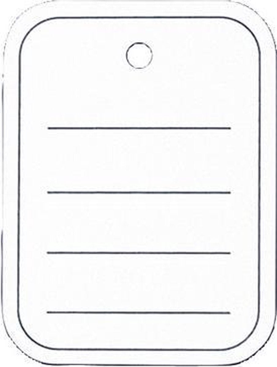 Sigel - étiquettes de prix - 40x50 mm - avec perforation - lignées - boîte de 500 pièces - si-zb350