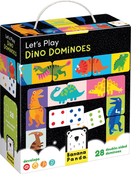 Panda banane - jouons au dinosaure domino