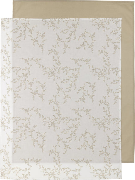 Drap de berceau Meyco baby branches - pack de 2 - sable - 75x100cm - 0,3 tog