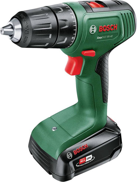 Bosch 06039d8007 perceuse sans fil 18 v 1,5 ah li-ion incl. 2 piles, incluses. chargeur, incl. cas, je