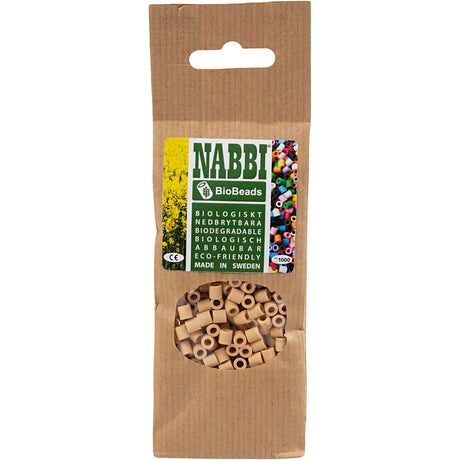 Creativ company nabbi biobeads 5x5mm crème - 1000pcs.